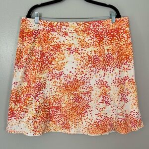 Eddie Bauer Orange Dot Skirt